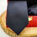 ست کراوات و دستمال جیب مردانه کد 3 - تصویر 2