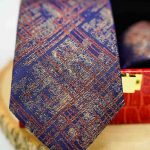 ست کراوات و دستمال جیب مردانه کد 5 - تصویر 2