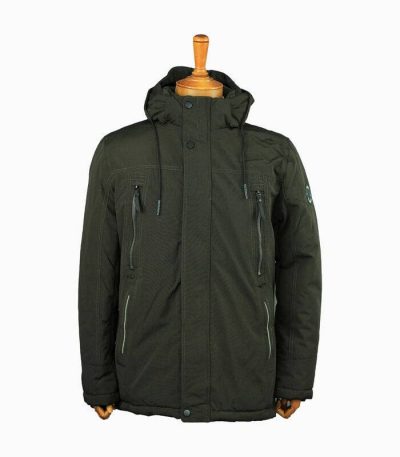 کاپشن مردانه سبز یشمی کد 2136 - تصویر 1