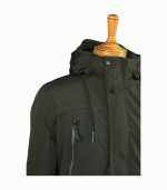کاپشن مردانه سبز یشمی کد 2136 - تصویر 3