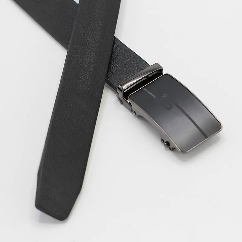 mens-belt-10-pic-01 کمربند مردانه چرم طبیعی ریلی مشکی کد 010 - تصویر 1