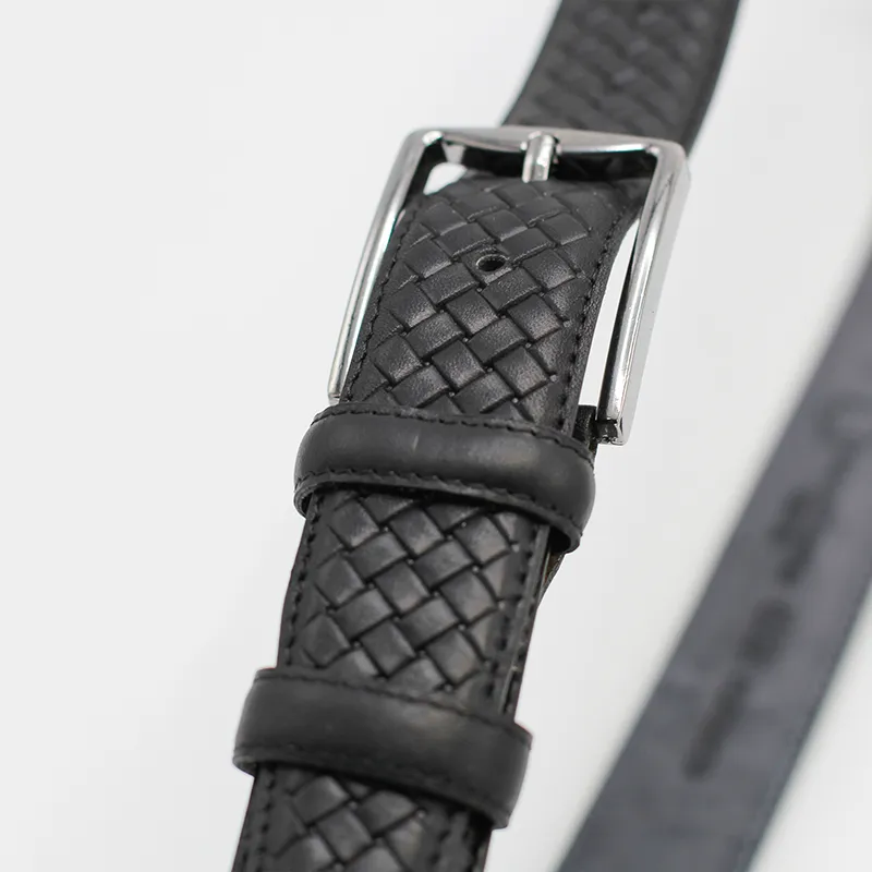 mens-belt-16-pic-01 کمربند مردانه چرم طبیعی قلابدار حصیری کد 016 - تصویر 1