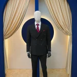 کت‌ و شلوار مردانه بزیاق کش مشکی مدل 4046151